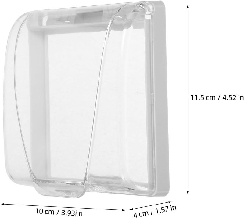 4pcs Waterproof Wall Socket Covers Electrical Outlet Protective Case Self-adhesive Splash-proof Box for Bathroom and Outdoor Use - Image 2
