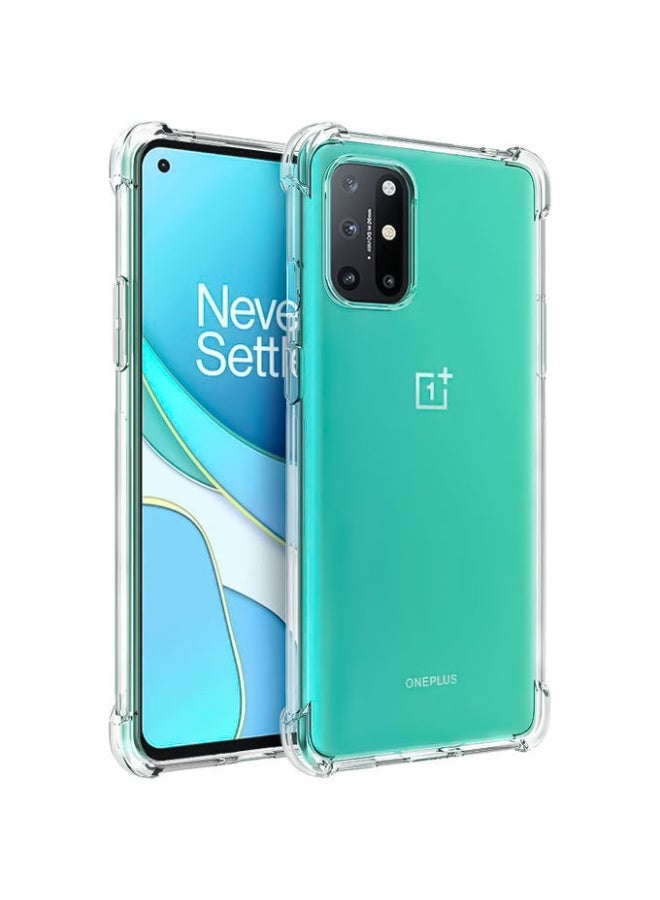 Case for Oneplus 8T, Transparent Anti-Shock Protective Case with Corner Bumper Cushion, Soft TPU Silicone Case Slim Anti-Shock Case - Image 1