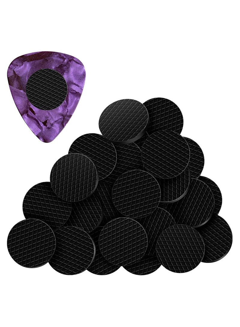 SYOSI Grips, Picker Grip Stop Dropping Your Guitar Picks Grips Help You Hold Guitar Picks Tightly Self Adhesive Guitar Picks Grips for Guitar Picks 20 Pack Only Grips - Image 1