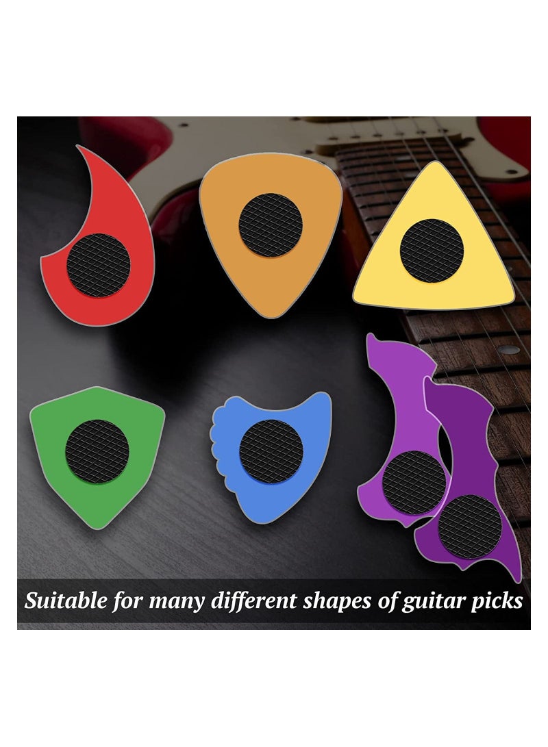 SYOSI Grips, Picker Grip Stop Dropping Your Guitar Picks Grips Help You Hold Guitar Picks Tightly Self Adhesive Guitar Picks Grips for Guitar Picks 20 Pack Only Grips - Image 2