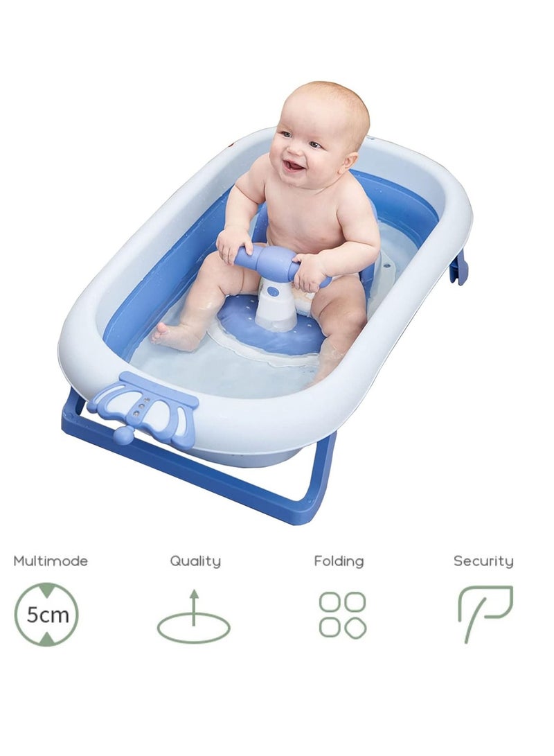 Gonice Baby Bathtub Chair Safety Anti-Slip Soft Mat Bathtub Ring|Toddler Bathtub Seat with Backrest - Image 3