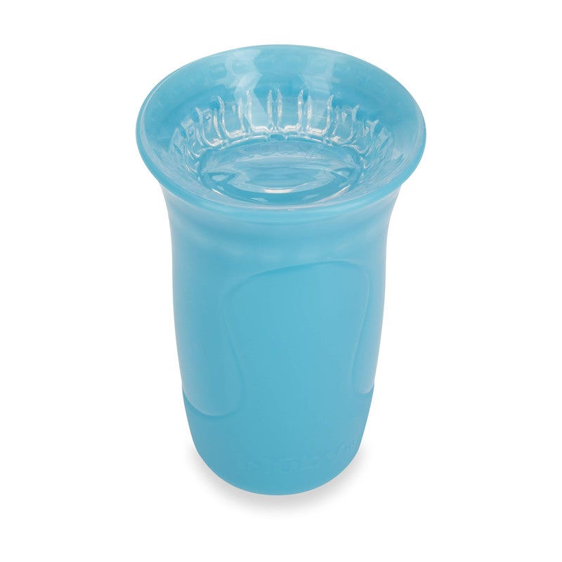 Nuby 3-Piece No-Spill Smart Edge 360 Cup with Touch Flo Easy Clean Silicone Rim, 10 Oz, Girl (Color May Vary) - Image 3
