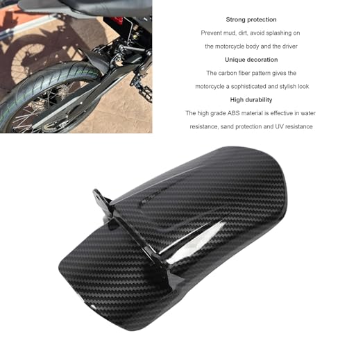 Sunisfa Carbon Fiber Style Rear Mudguard, Mudsplash for SUR RON Light Bee XS. Fashionable Design, Outstanding Appearance, Quick Installation for Motorcycle Compatible with ABS - Image 3