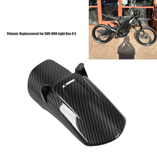 Sunisfa Carbon Fiber Style Rear Mudguard, Mudsplash for SUR RON Light Bee XS. Fashionable Design, Outstanding Appearance, Quick Installation for Motorcycle Compatible with ABS - Image 5