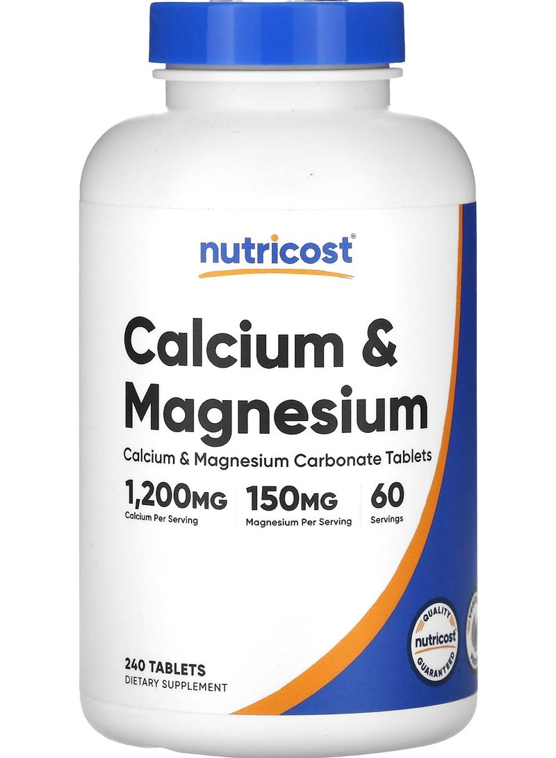 Calcium & Magnesium, 240 Tablets