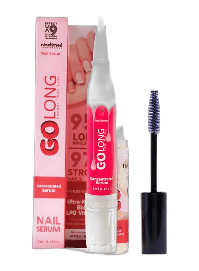 Hair Daily Go Long Nail serum - Quick Nail Growth and Strength 5ml & Go Long Treatment Mascara Eyelash Serum 10ml Bundle - Image 1