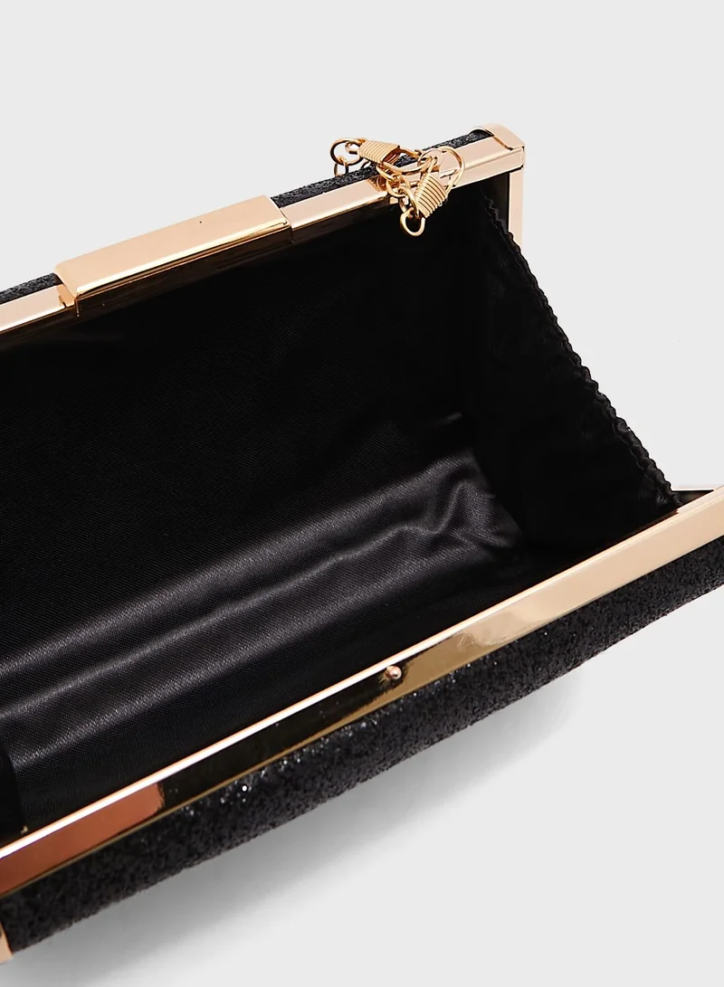 Ginger Glitter Box Clutch Bag