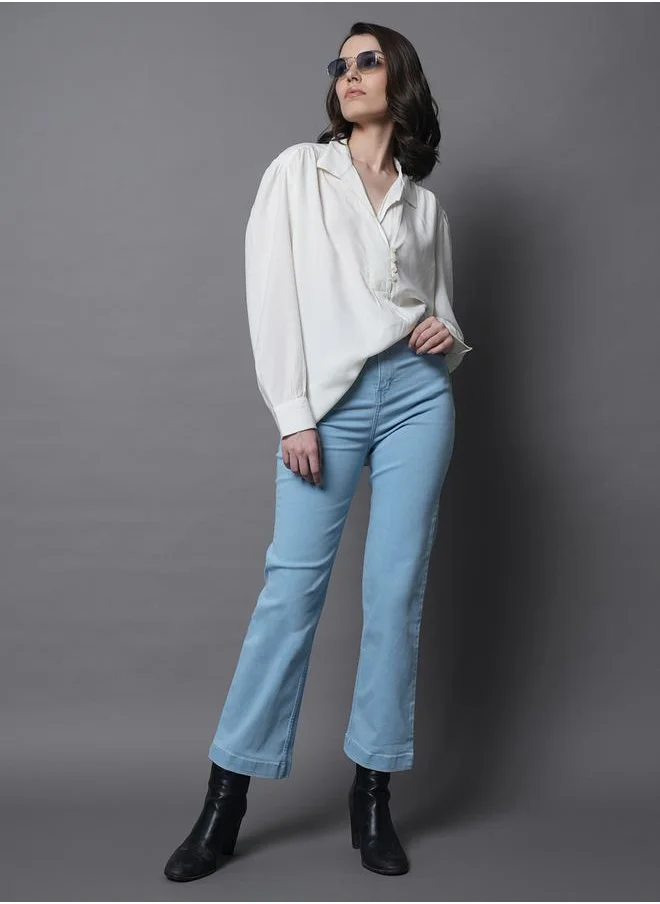 HIGH STAR Cotton Relaxed Fit Shirt with Button Loop by Styli