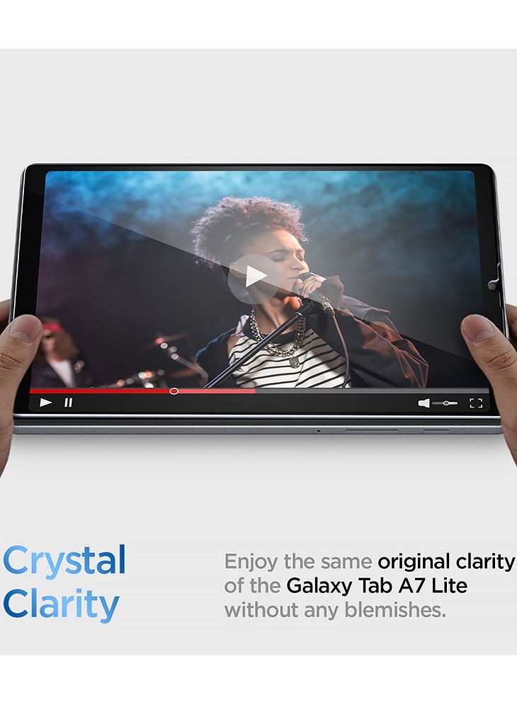 سبايجن واقي الشاشة الزجاجي GLAStR Slim لهاتف سامسونج جالاكسي TAB A7 LITE - Image 5
