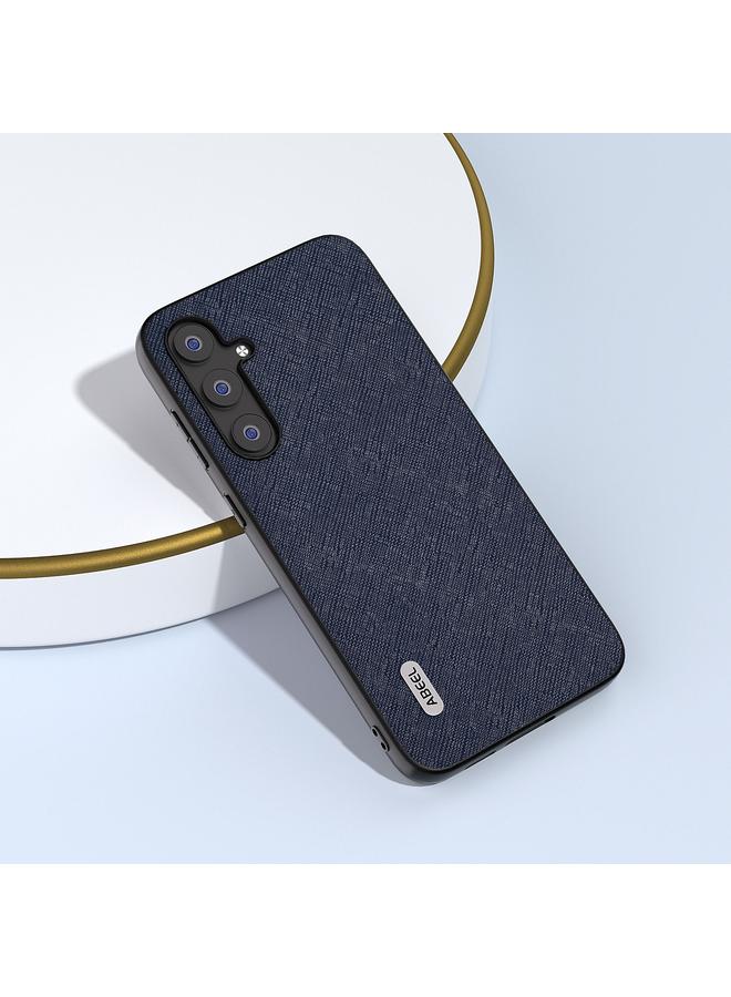 اس-توب جراب لهاتف Samsung Galaxy S23 FE 5G من ABEEL جراب هاتف من الجلد الأصلي بملمس متقاطع - Image 3