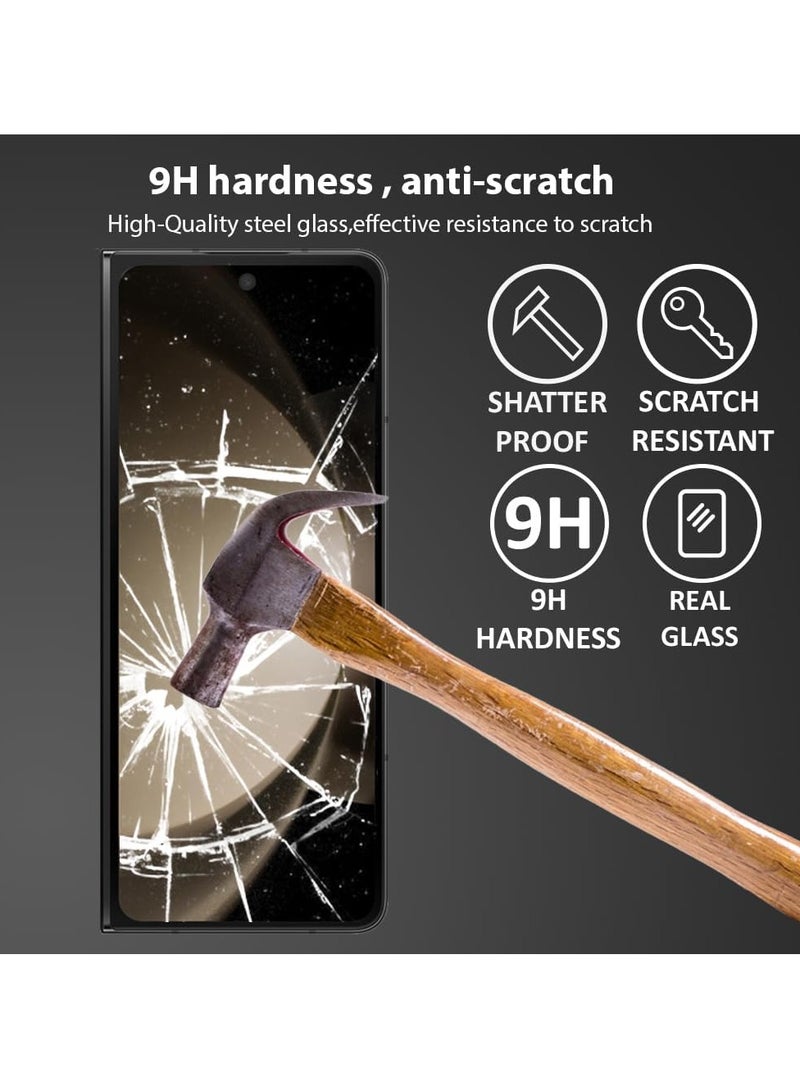 DUSALA 3 In 1 Screen Protector for Galaxy Z FOLD 5 Screen Protector film, Soft HD Clear Anti-Scratch Bubble-Free Full Coverage Screen front & back Protector Film for Galaxy Z FOLD 5 - Image 5