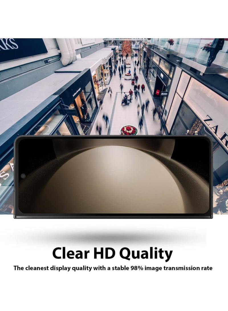 DUSALA 3 In 1 Screen Protector for Galaxy Z FOLD 5 Screen Protector film, Soft HD Clear Anti-Scratch Bubble-Free Full Coverage Screen front & back Protector Film for Galaxy Z FOLD 5 - Image 3