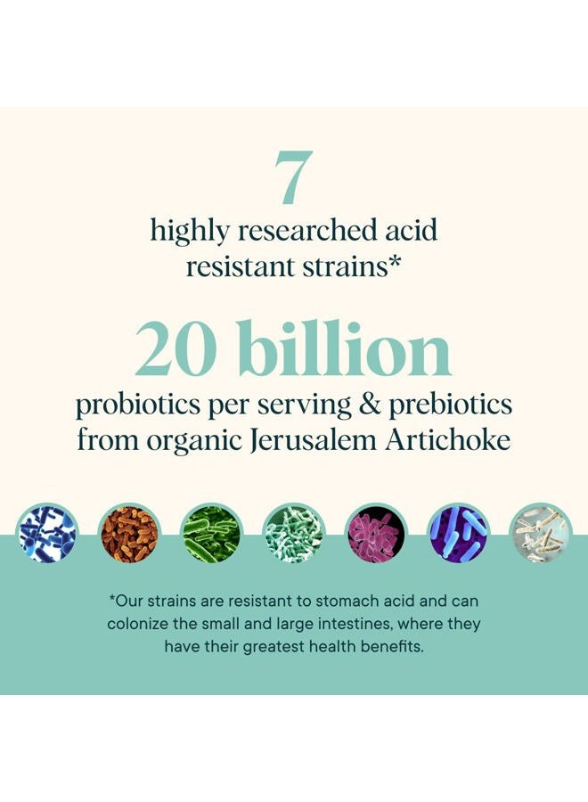 Ora Organic Prebiotic and Probiotic Powder Supplement - 20 Billion Probiotics, 7 Strains for Best Prebiotic Powder, Non-GMO, Probiotics for Women, Men & Kids - Lavender Lemonade Flavor, 30 Servings  - Image 3