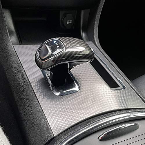 Tocatus Gear Shift Knob Trim Shifter Cap for 2014 2015 Jeep Grand Cherokee, for 2012-2014 Chrysler 300C, ABS Carbon Fiber 1PC - Image 4
