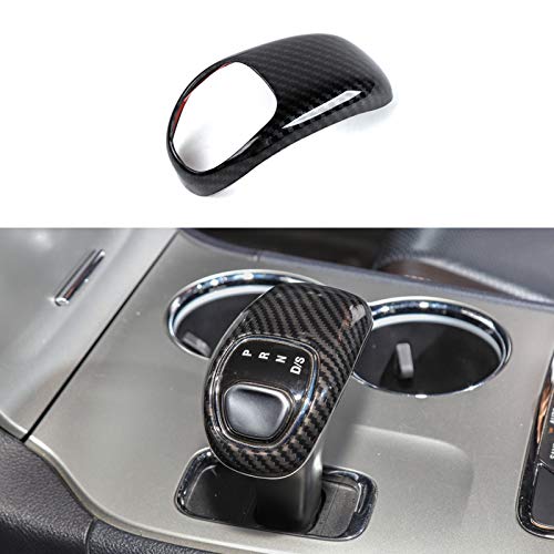 Tocatus Gear Shift Knob Trim Shifter Cap for 2014 2015 Jeep Grand Cherokee, for 2012-2014 Chrysler 300C, ABS Carbon Fiber 1PC - Image 2