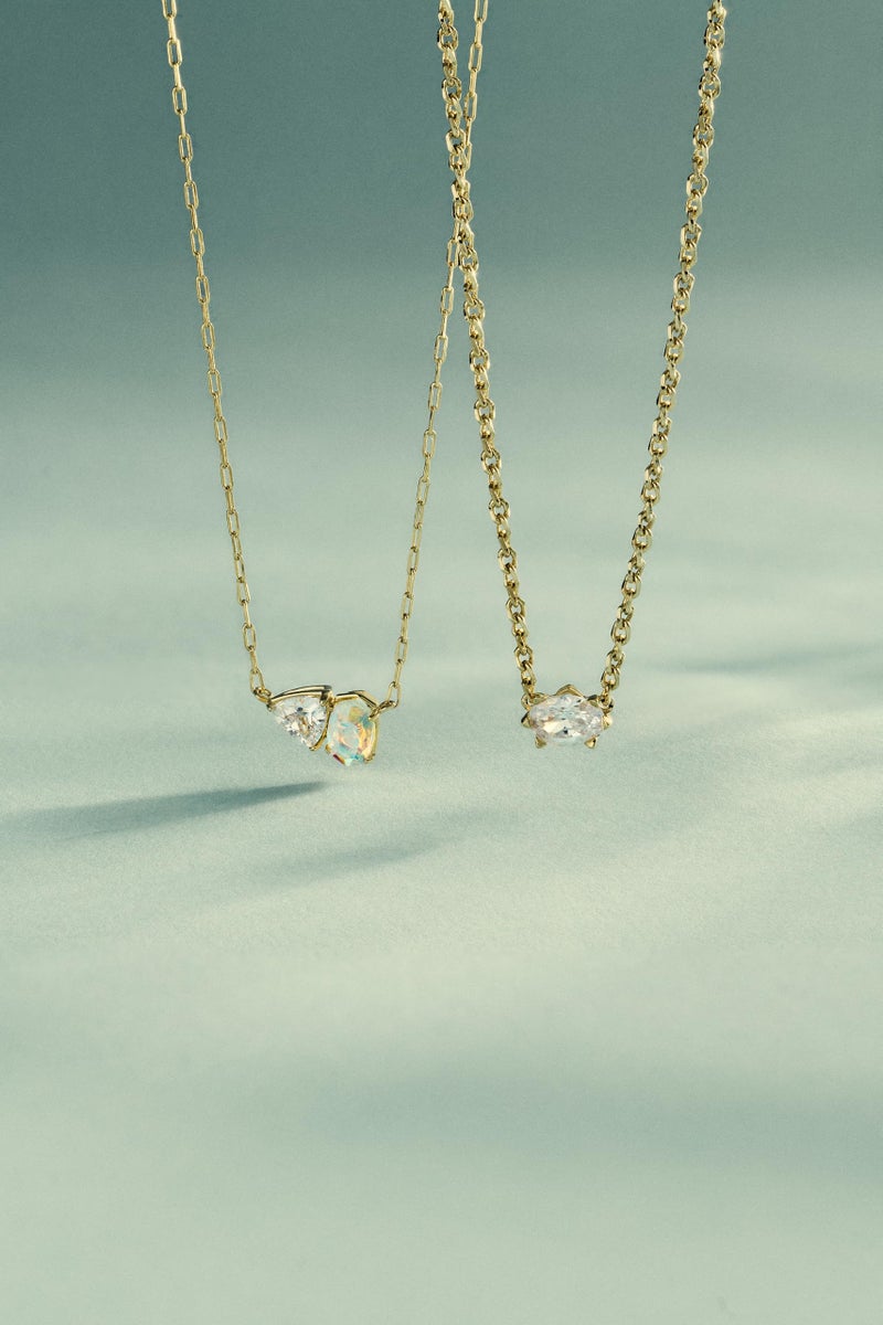Kendra Scott Tatum Short Pendant Necklace in Light Blue Mix, 14k Gold-Plated Brass, Fashion Jewelry for Women - Image 3