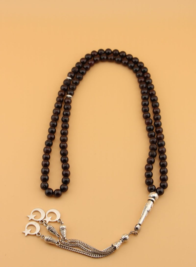 مجموعة كامين مسبحة من حجر العقيق - Image 4