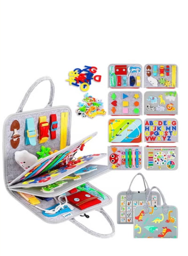 general Busy Board for Toddlers, Busy Book Montessori Toys for 1 2 3 4 Year Old, Sensory Board Learning Activities for Fine Motor Skills, Gifts for Boys Girls, Travel Toys for Airplane Car - Image 1