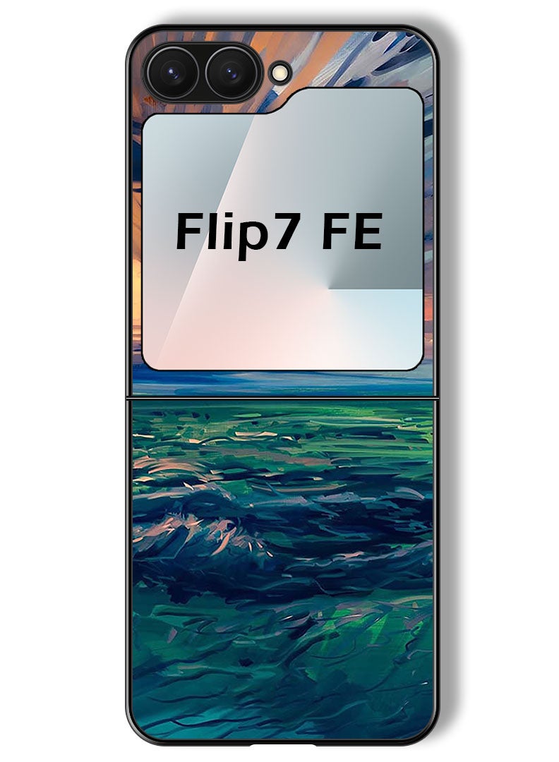 Theodor Case Compatible with Samsung Galaxy Z Flip 7 FE 6.7 Inch Protection Shockproof Bumper Cover Landscape - Image 1