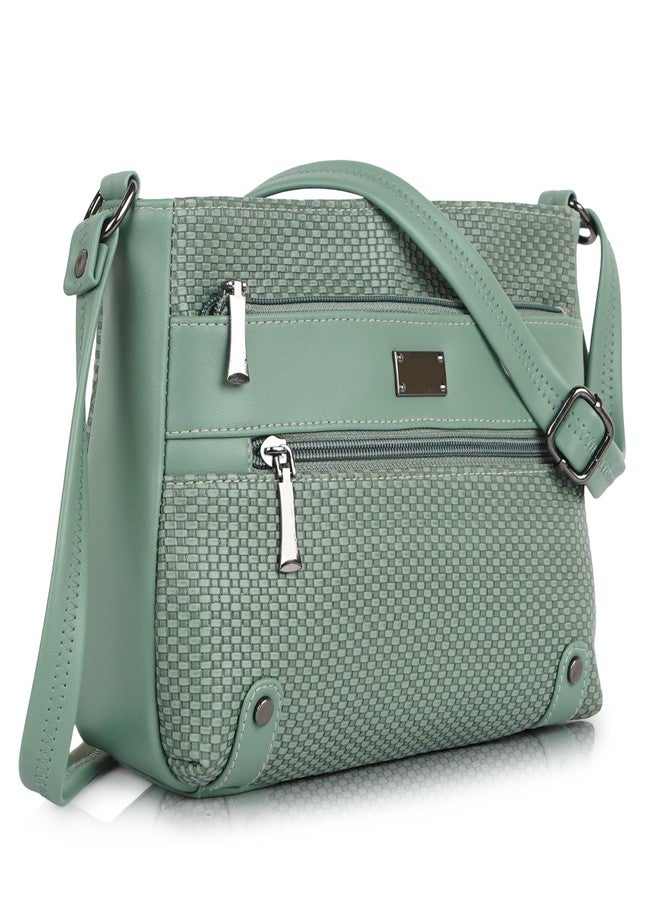 NORVE Synthetic Leather Casual Unique Trendy Crossbody Simple Design Sling Bag Purse For Women - Image 2