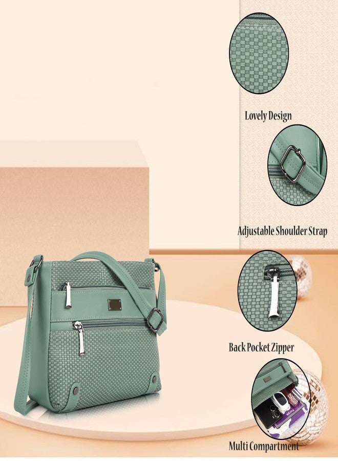 NORVE Synthetic Leather Casual Unique Trendy Crossbody Simple Design Sling Bag Purse For Women - Image 5