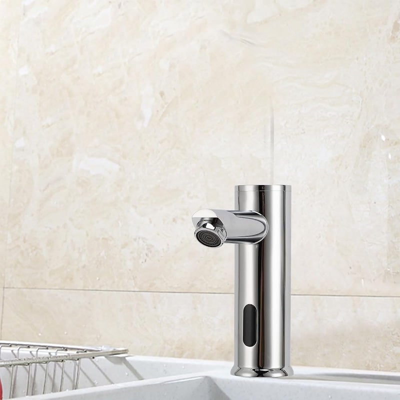Goshyda Touchless Bathroom Sink Faucet, Battery Operated Infrared Automatic Motion Sensor Faucet with Filter, Motion Activated Faucet for Commercial Space Bathroom Sink - Image 5