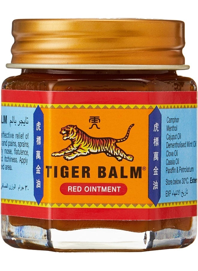 Tiger Balm مرهم تايجر بالسم الأحمر 30 جرام - Image 2