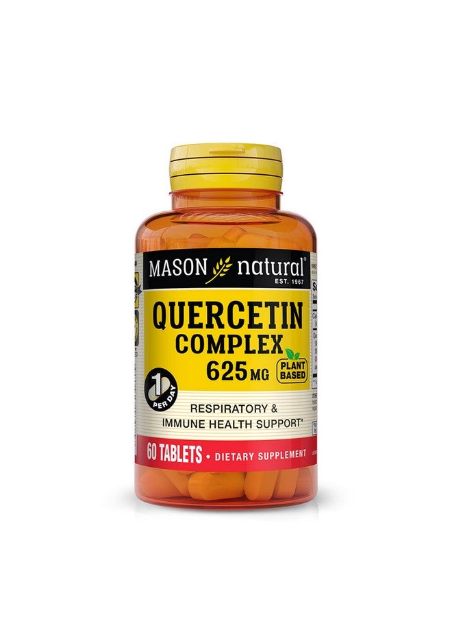 MASON NATURAL Plant Based Quercetin Complex 625 mg - Immunity Booster, Healthy Inflammatory Response, Potent Antioxidant, 60 Tablets - Image 1