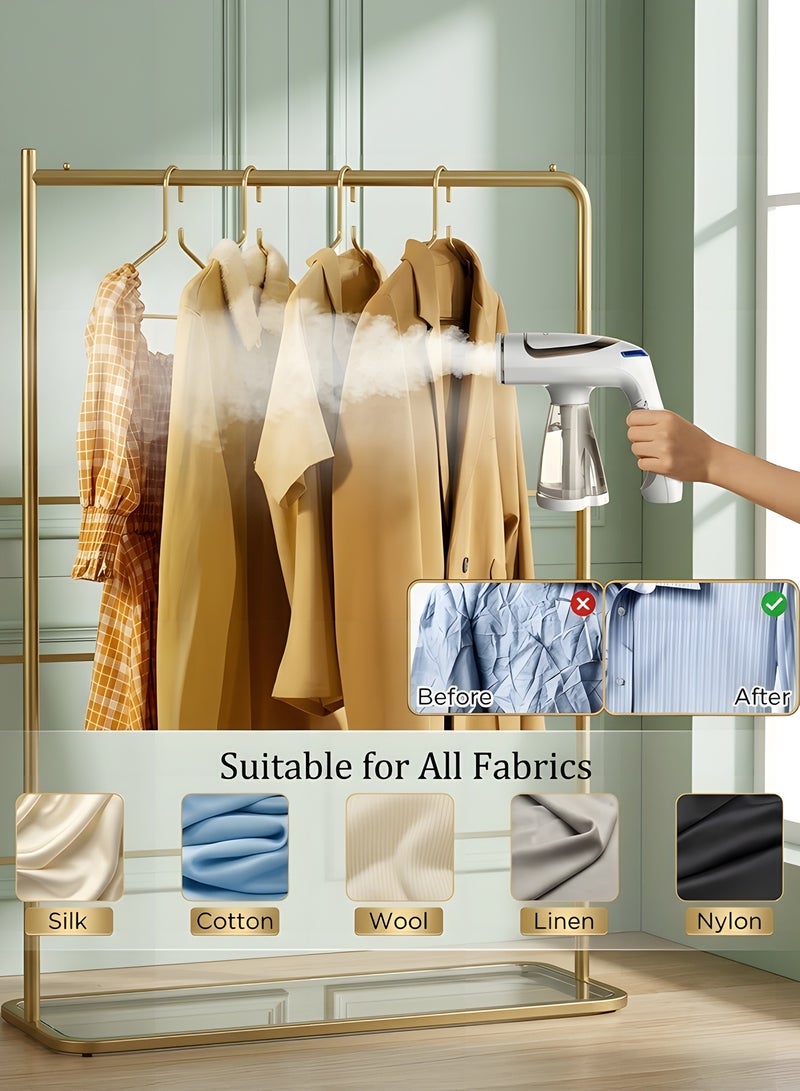 Handheld Steamer for Clothes, 1600W Clothes Steamer with 250ml Large Detachable Water Tank, 30 Second Fast Heat-up, Auto-Off Garment Steamers Fabric Wrinkle Remover for Travel u0026 Home - Image 4