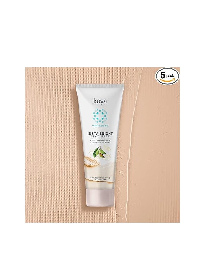 كايا قناع كايا إنستا برايت كلاي 100 جم يوفر توهجًا شبابيًا لجميع أنواع البشرة - Image 1