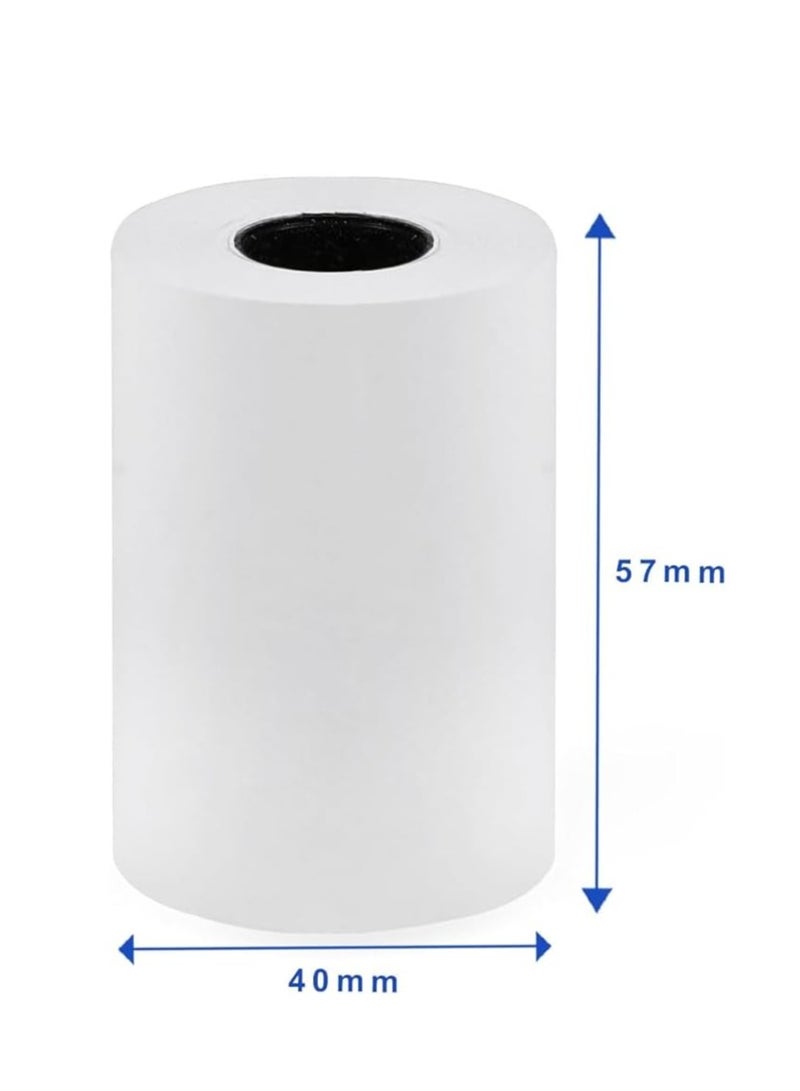 Terabyte Thermal Paper Receipt Rolls, 57 x 40mm Bill Ticket Printing for POS/Cash Register Receipt, Credit Card Machine, EPOS (PACK OF 10) - Image 2