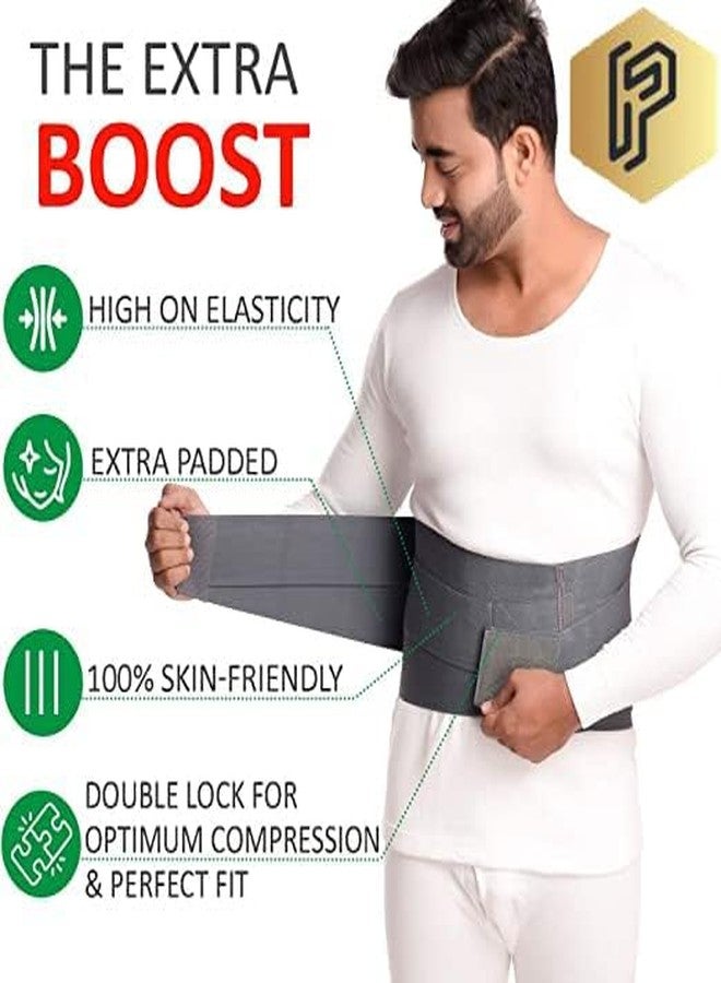 Plutoex "Premium Adjustable Lumbar Support Belt for Effective Back Pain Relief - Unisex Waist Brace with Custom Fit - Lumbar Support for Men and Women - 1 Unit, Free Size" - Image 3