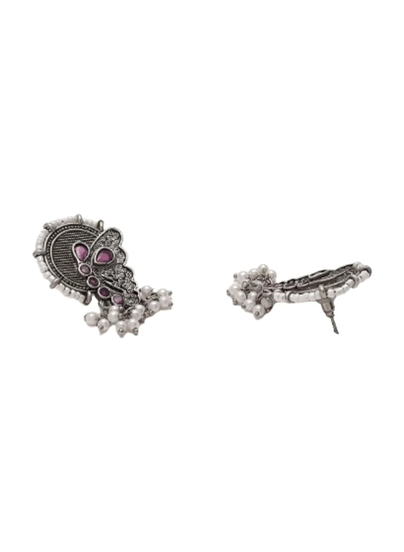 Priyaasi Oxidized Contemporary Drop Earrings