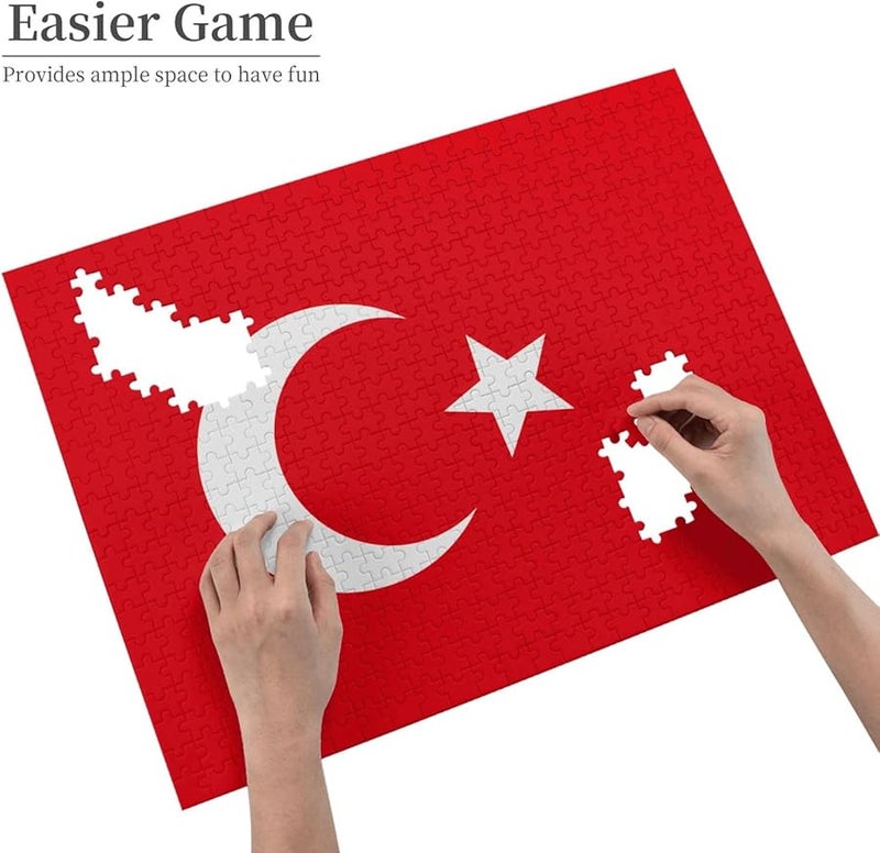 Turkey Flag Jigsaw Puzzle 500 Pieces For Adults Home Decor Gift 20 4 X 15 Inches - Image 4