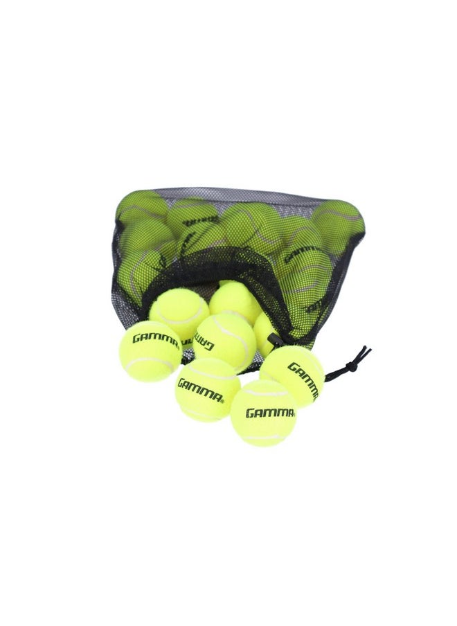 جاما كرات تنس GAMMA Sports بدون ضغط مع حقيبة كرات تنس شبكية، عبوة من 20 كرة  - Image 2
