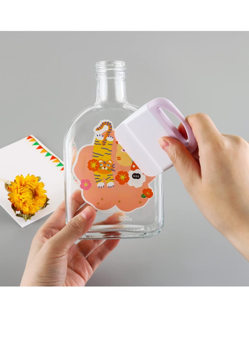 Zikra 6 Pieces of Craft Vinyl Weeding Tools Set, Hook Weeder Scraper Spatula Tweezers Scissors for Die-Cutting Cardstock Scrapbooking DIY Silhouette Embossing Lettering Tools - Image 5