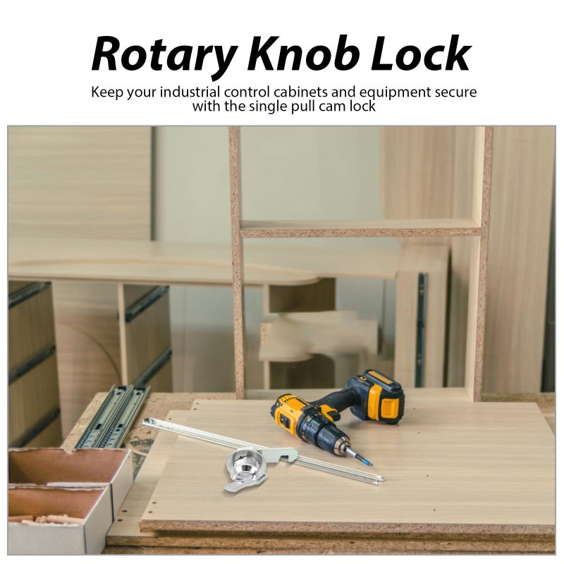 5 8 Inch Double Plate Cam Lock Box Latch Keyless Door Cabinet Lock For Rv Storage Toolboxes Replacement Set - Image 4