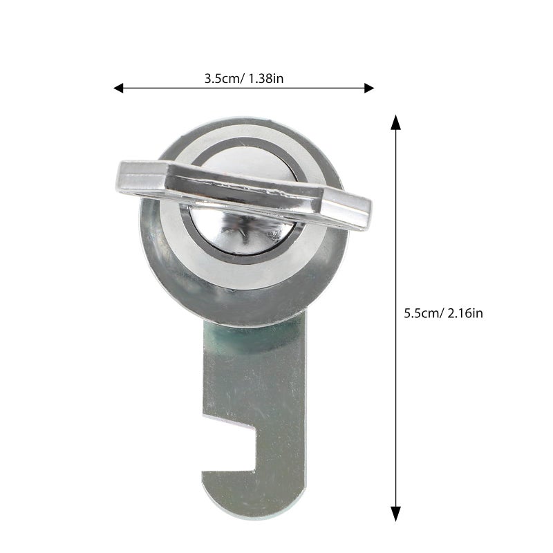 5 8 Inch Double Plate Cam Lock Box Latch Keyless Door Cabinet Lock For Rv Storage Toolboxes Replacement Set - Image 3