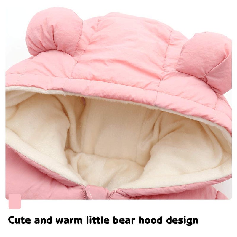 Fumdonnie 12-18 months baby girl snowsuits toddler winter jacket jumpsuit coat clothes - Image 3