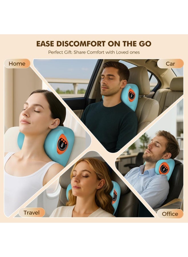 Neck Massager 2026 New Upgrade 3 in 1 Portable Massager with Heat &Comfortable Stretching–Adjustable Intensity for Neck & Shoulder Relaxation at Home,Office,Travel - Image 2
