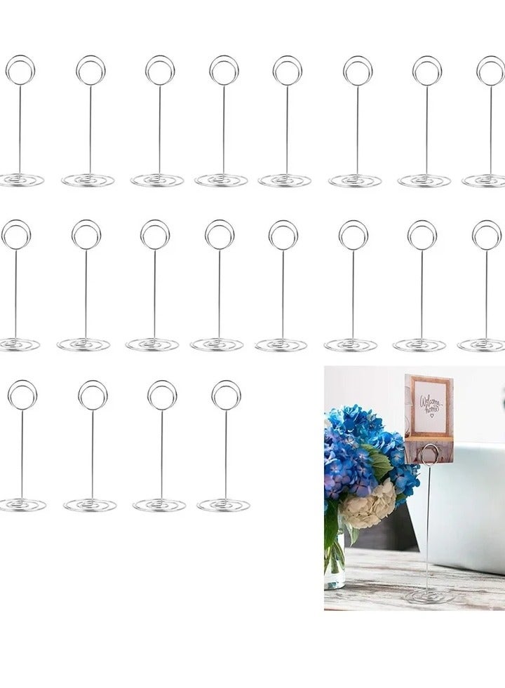 20 Pcs Table Number Holders Place Card Holder Photo Picture Holder for Wedding Birthday Party  - Image 1