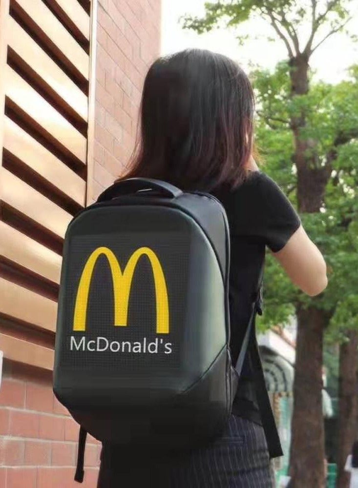 Crony LED display backpack with Smart Style and waterproof Laptop Backpack - Image 2