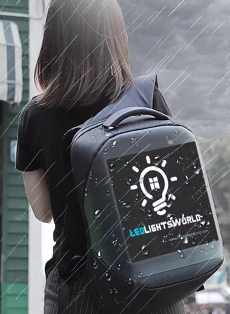 Crony LED display backpack with Smart Style and waterproof Laptop Backpack - Image 4