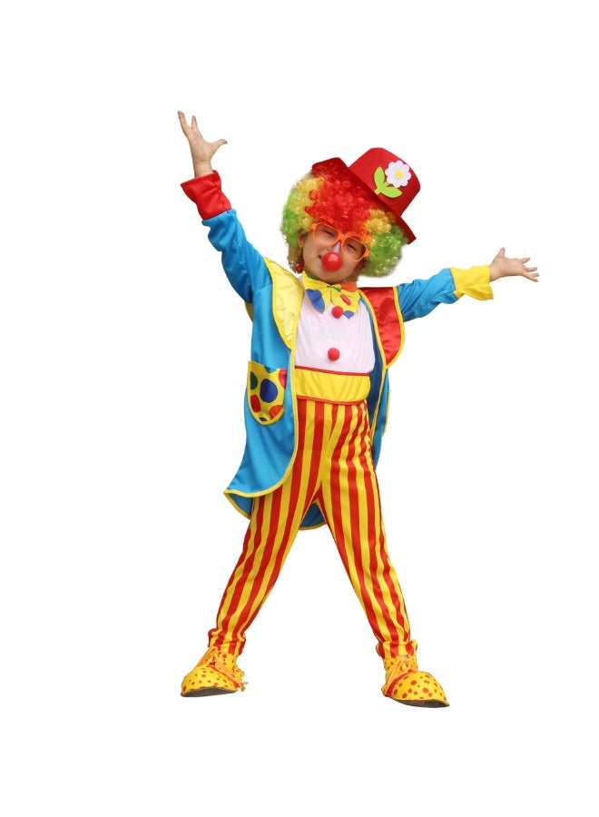 NIBEMINENT Halloween children dress up as clowns, masquerade balls, performance costumes, boys' and girls' clown clothes - Image 1