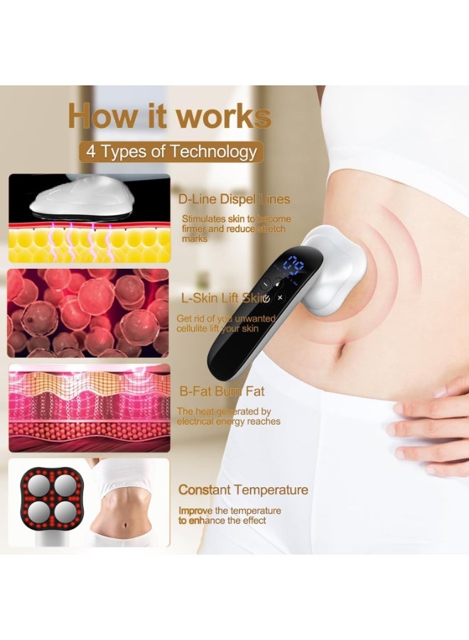 Arabest Body Sculpting Machine, Lymphatic Vibration Drainage Massager & Anti Cellulite Massage Tool, Handheld Body Shaping Machine for Belly, Waist, Arm, Leg, Butt – Gift for Men & Women - Image 5