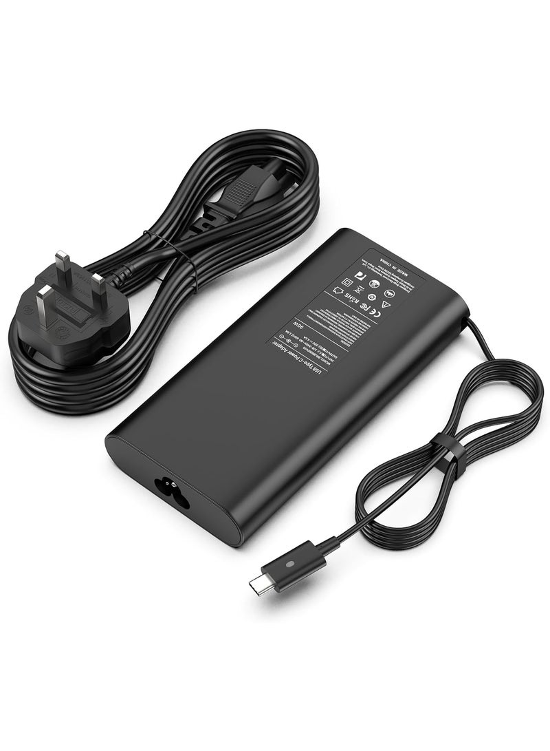 Zexen 90W USB-C Charger Compatible with Dell Laptop Fast Charging for Dell XPS 13 9350 9360 9365 9370 9380, XPS 15 9500 9550, Latitude 7300 7390 7400 7480 Type-C Adapter AC Power Cable - Image 1