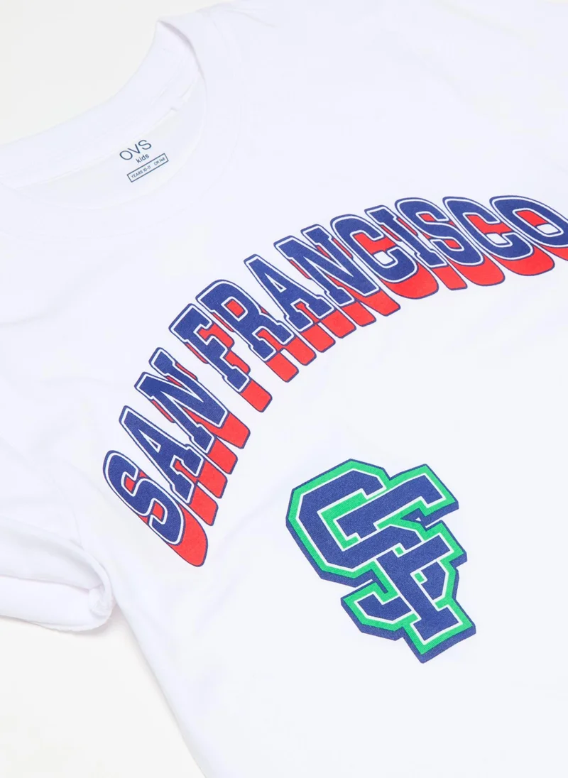 Ovs T-Shirt With Lettering Print