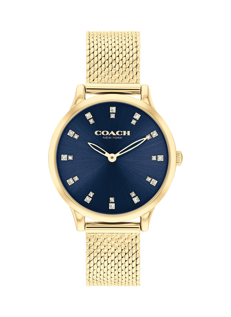 COACH ساعة يد نسائية من الستانلس ستيل بعقارب دائرية الشكل 14504218 - 32 ملم  - Image 2