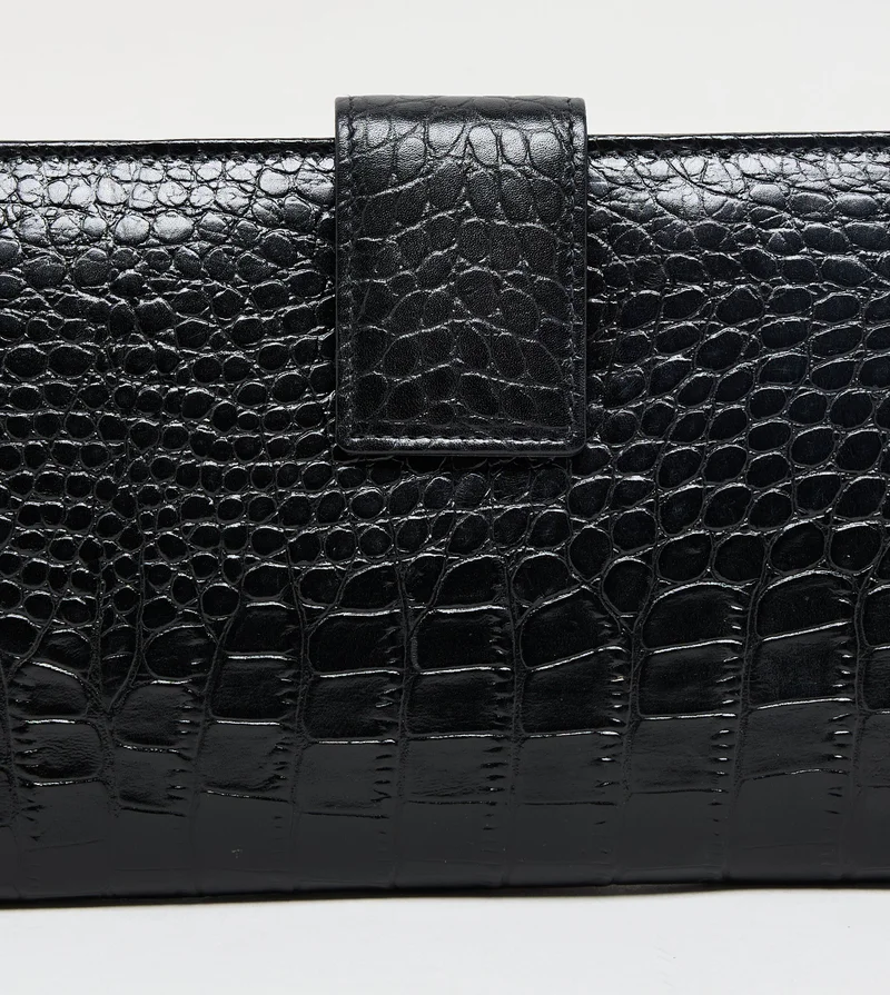 ستيف مادن Men's Card & Pass Port Holder. Black Men's Wallets