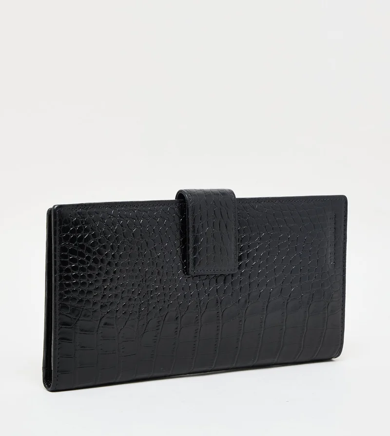 Men's Card & Pass Port Holder. Black Men's Wallets